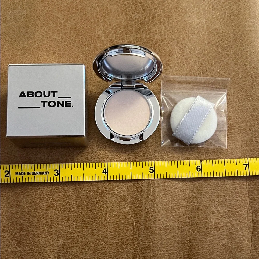 (New) About Tone Blur Silver Powder Pact Tiny Silver 1.5 Cool Fair